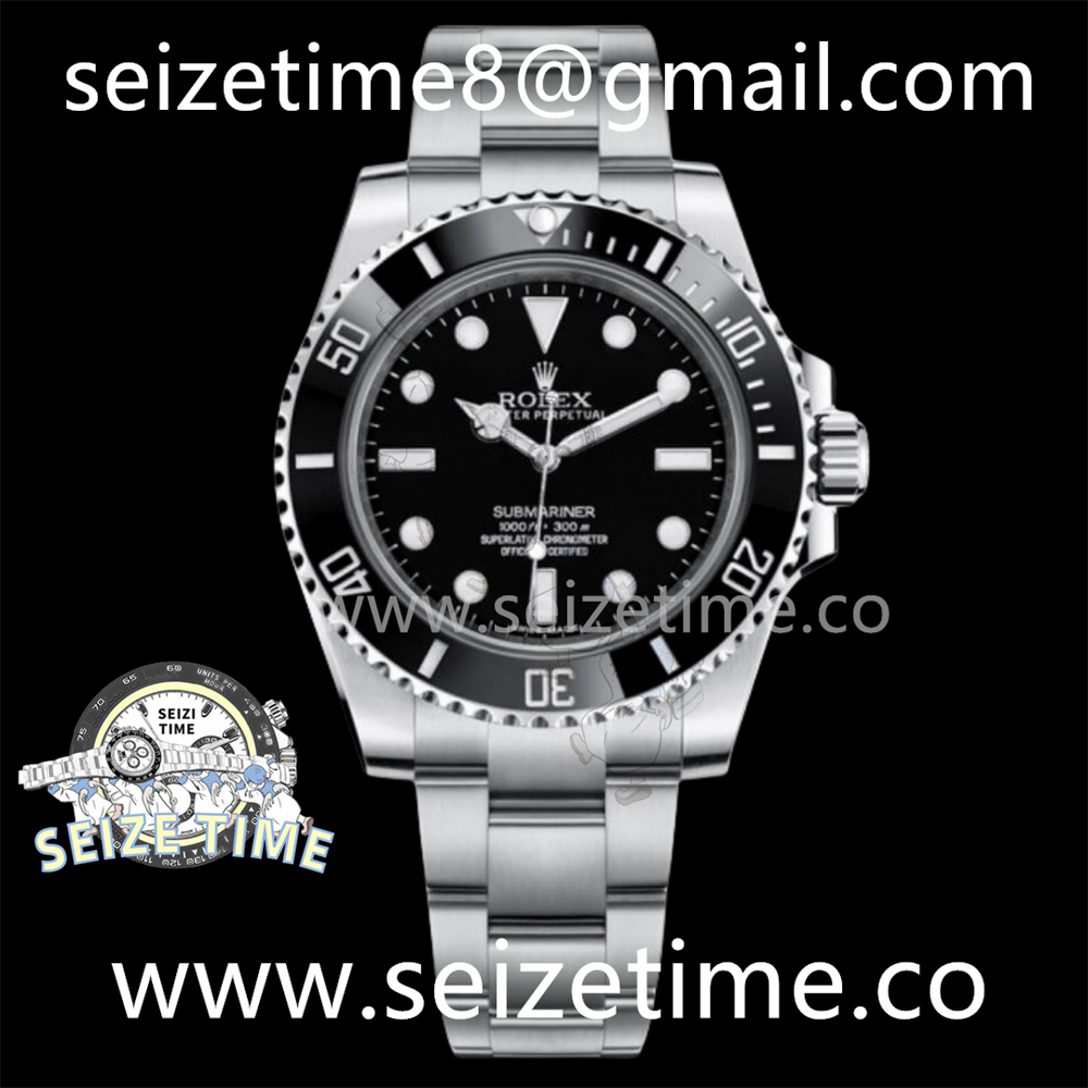 Submariner 114060 No Date Black Ceramic 904L Steel VSF 1:1 Best Edition Black Dial on SS Bracelet VS3130