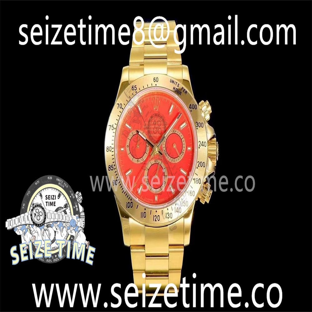 Daytona 116508 YG JHF Best Edition Red Dial on YG Bracelet A4130