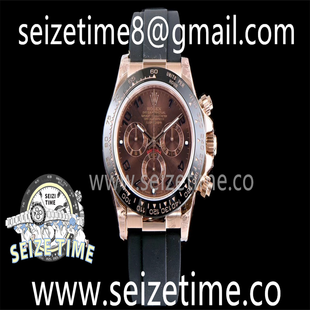 Daytona 116515LN RG JHF Best Edition Brown Dial on Rubber Strap A4130