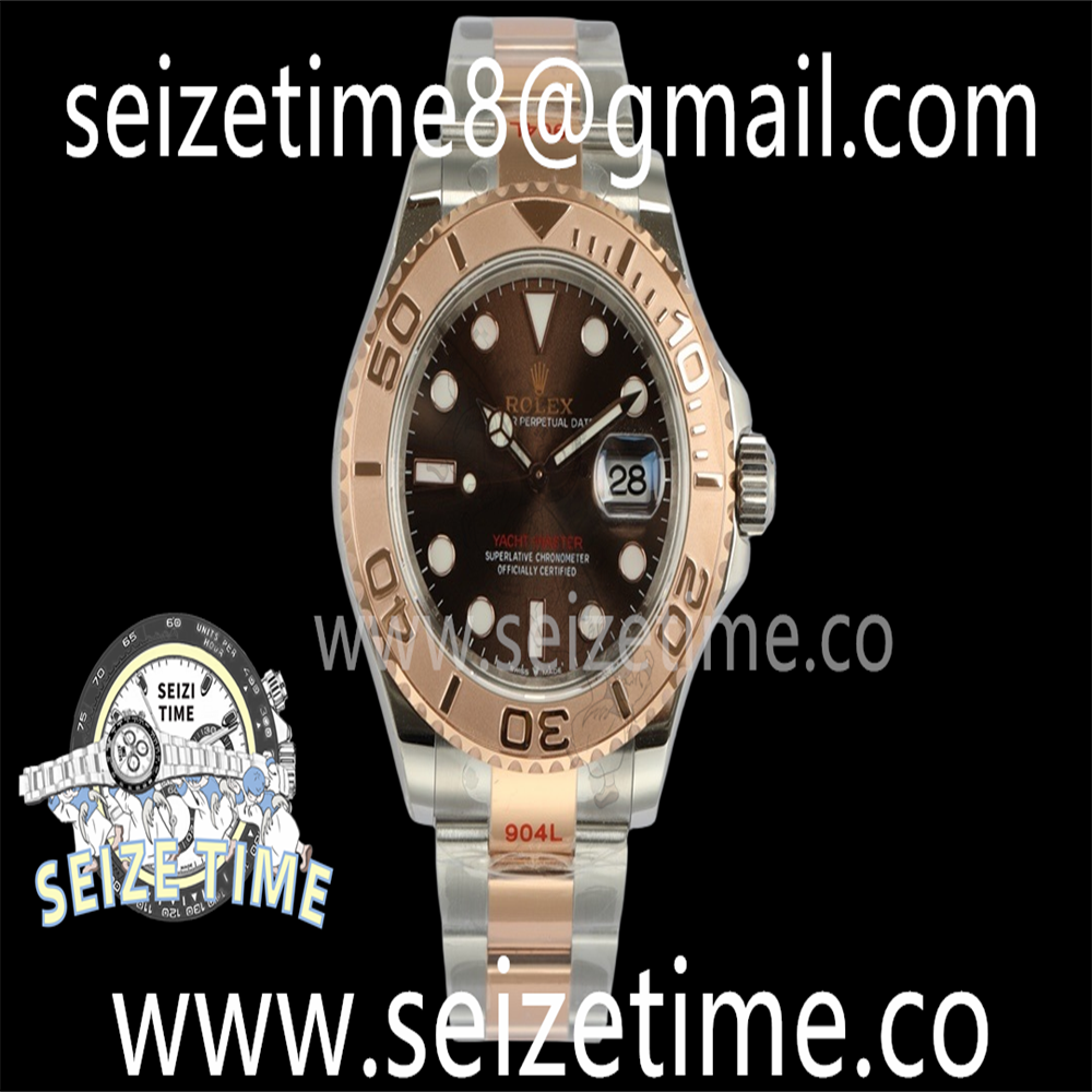 Yacht-Master 116621 SS/RG VRF 1:1 Best Edition Brown Dial on SS/RG Bracelet A3235
