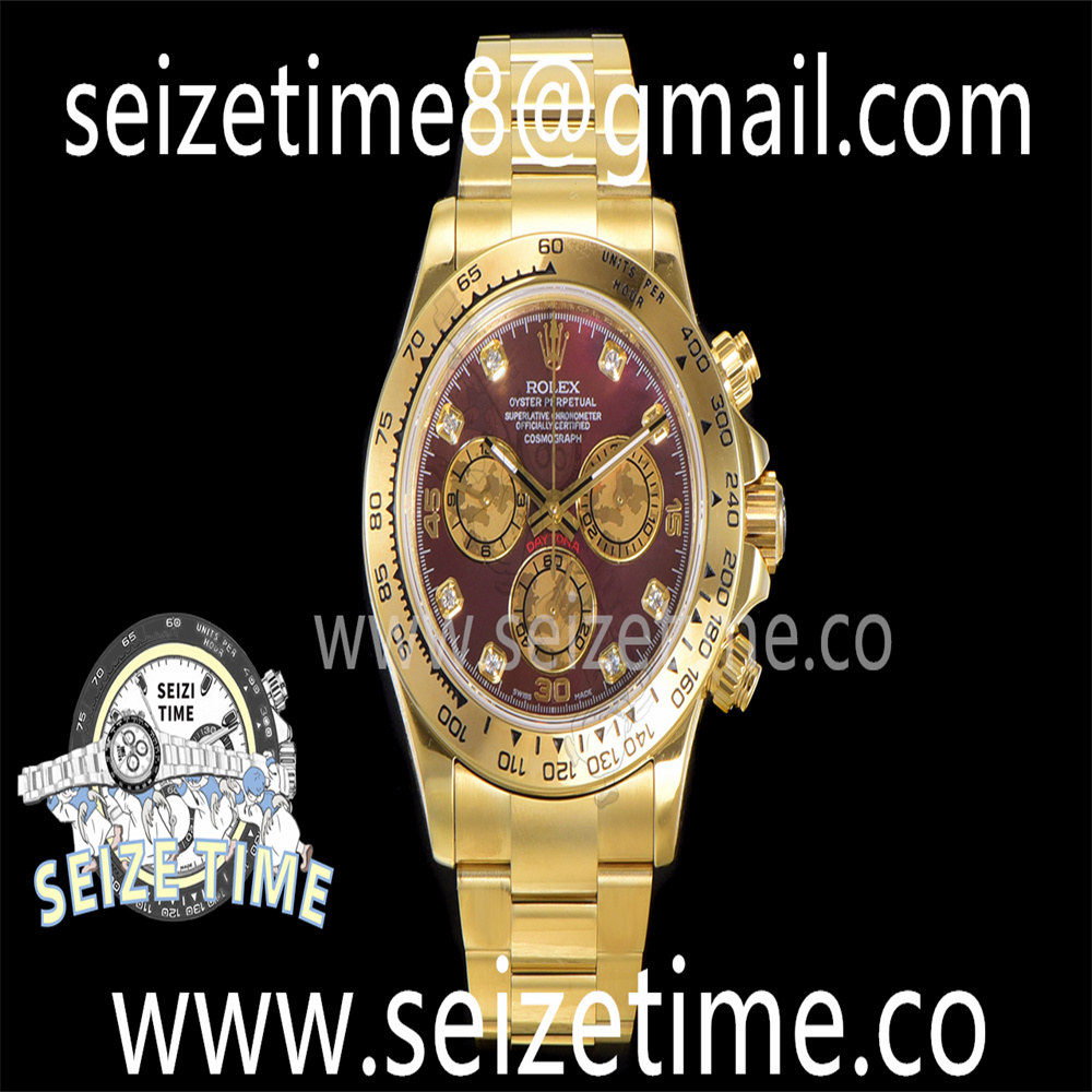 Daytona 116508 YG JHF Best Edition Red MOP Dial on YG Bracelet A4130