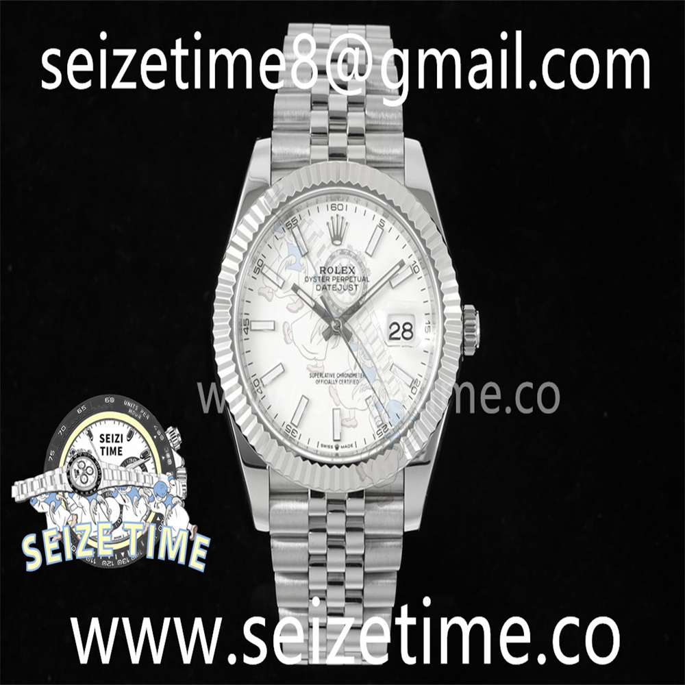 DateJust 41 126334 DIWF 1:1 Best Edition 904L Steel White Stick Dial on Jubilee Bracelet SA3235