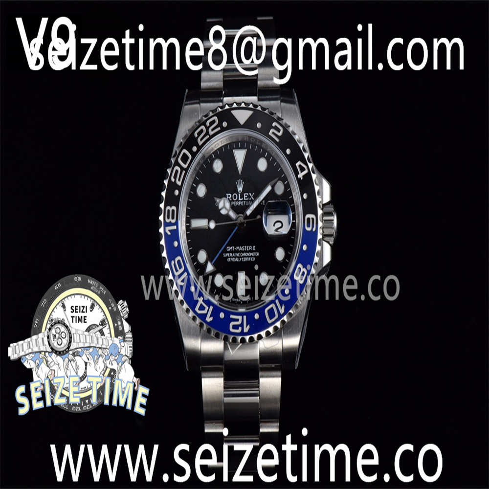 GMT-Master II 126710BLNR “Batman” 904L SS V9F 1:1 Best Edition Black Dial on SS Oyster Bracelet A3285