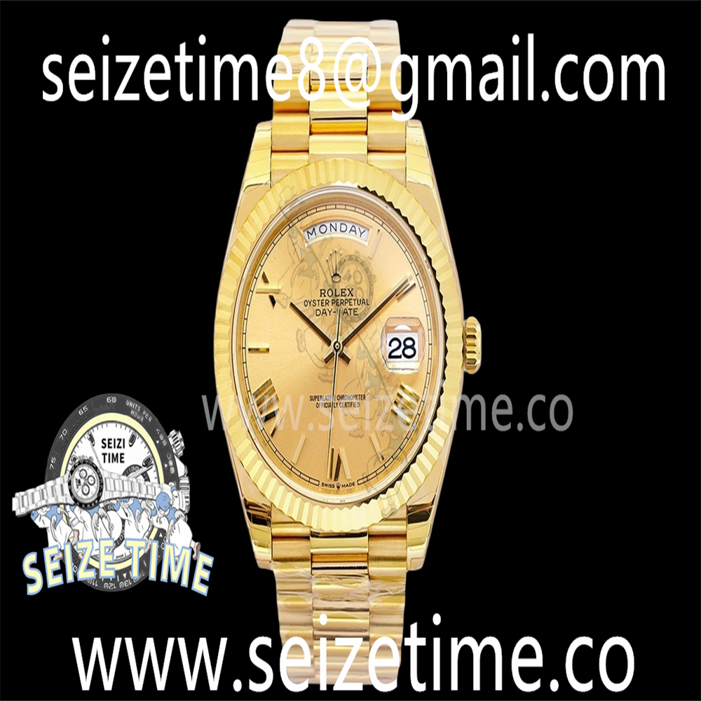 Day Date 40 YG EWF 1:1 Best Edition YG Roman Dial on YG Bracelet A3255