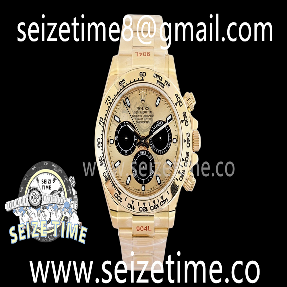 Daytona 116508 904L YG EWF 1:1 Best Edition Gold Dial on YG Bracelet A7750
