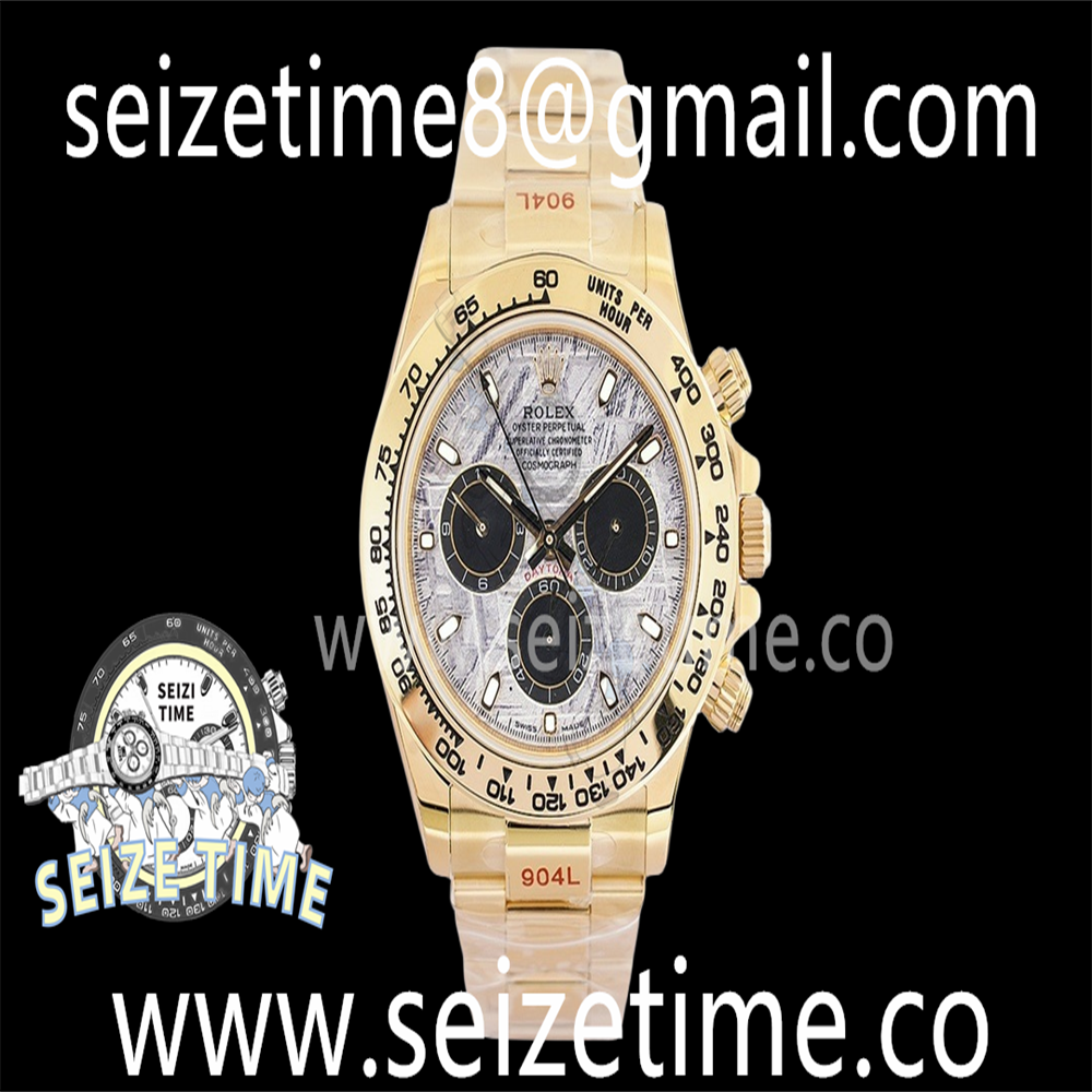 Daytona 116508 904L YG EWF 1:1 Best Edition Meteorite Dial on YG Bracelet A7750