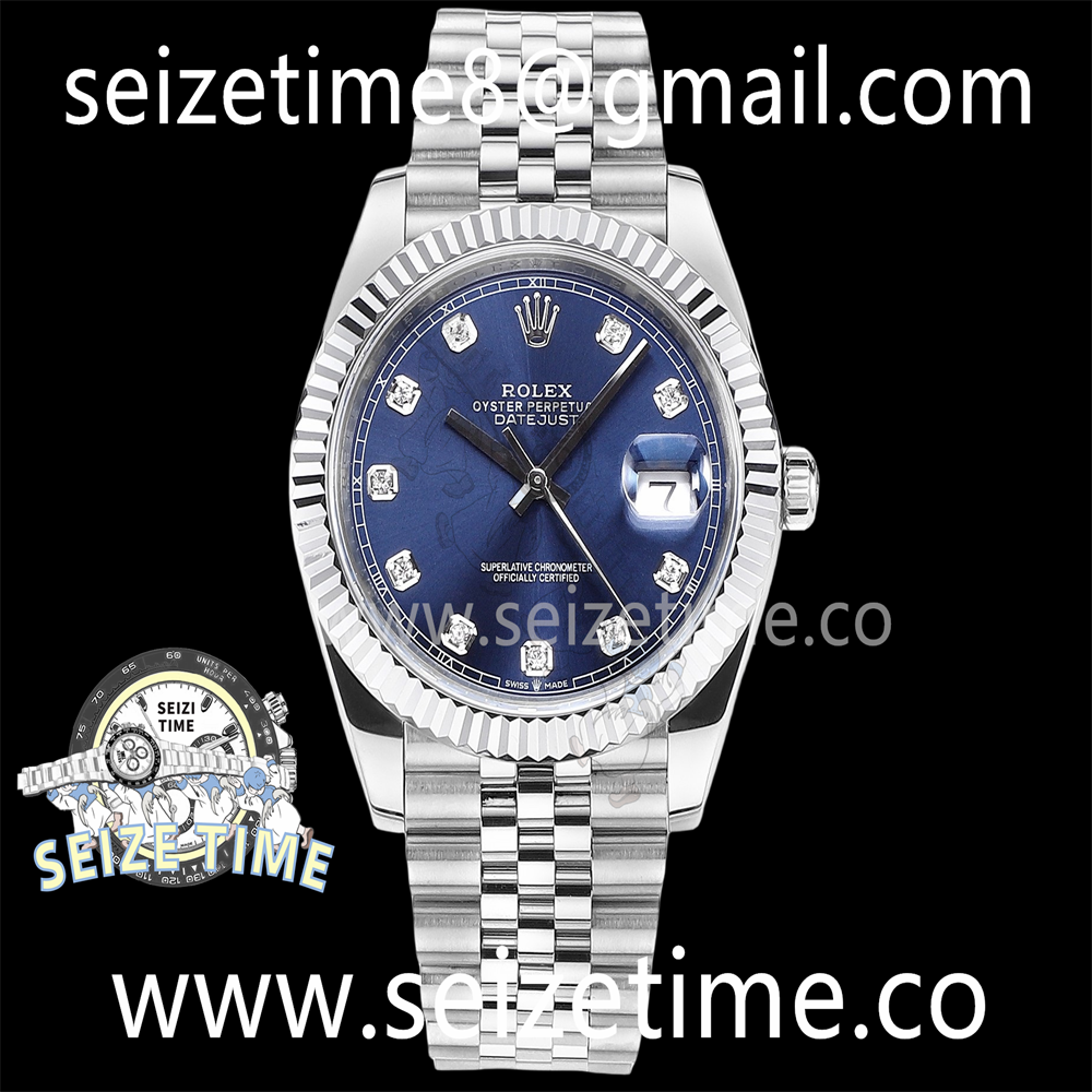 Datejust 41mm 126334 SS EWF Best Edition Blue Dial on SS Jubilee Bracelet A3235