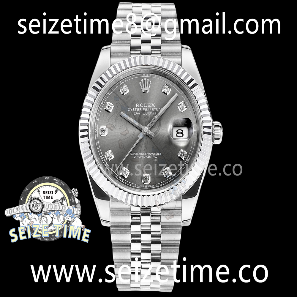 Datejust 41mm 126334 SS EWF Best Edition Grey Dial on SS Jubilee Bracelet A3235