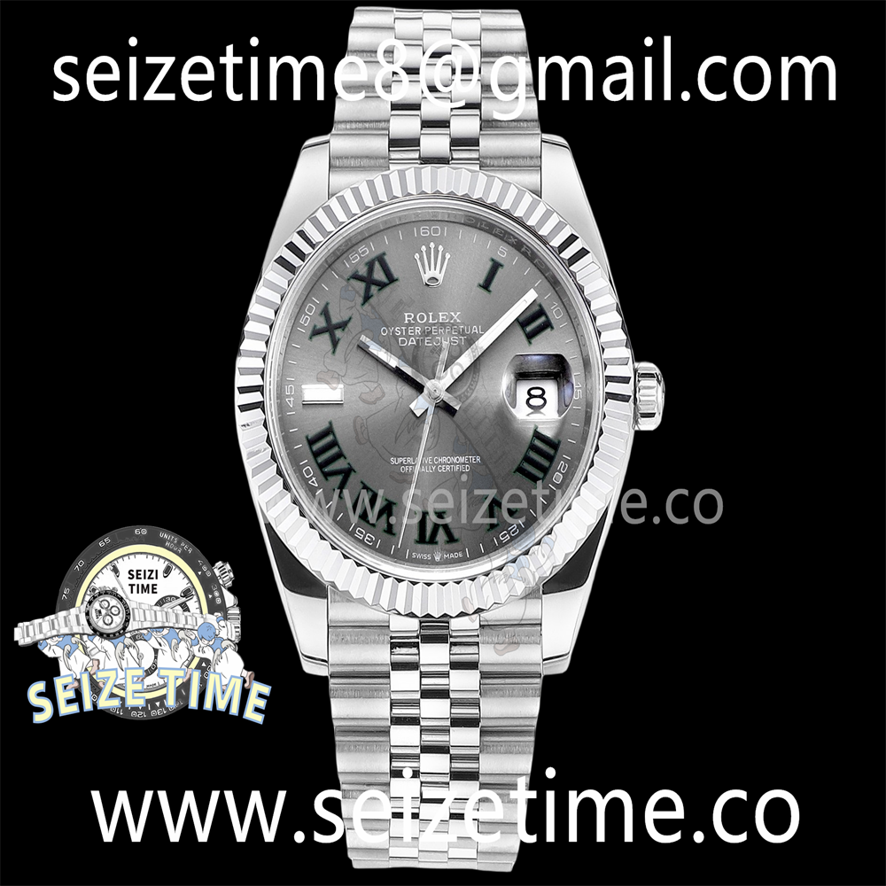 Datejust 41mm 126334 SS EWF Best Edition Grey Dial on SS Jubilee Bracelet A3235
