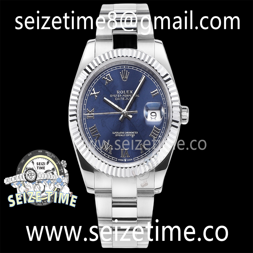 Datejust 41mm 126334 SS EWF Best Edition Blue Dial on SS Oyster Bracelet A3235