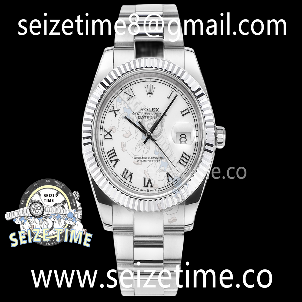 Datejust 41mm 126334 SS EWF Best Edition White Dial on SS Oyster Bracelet A3235