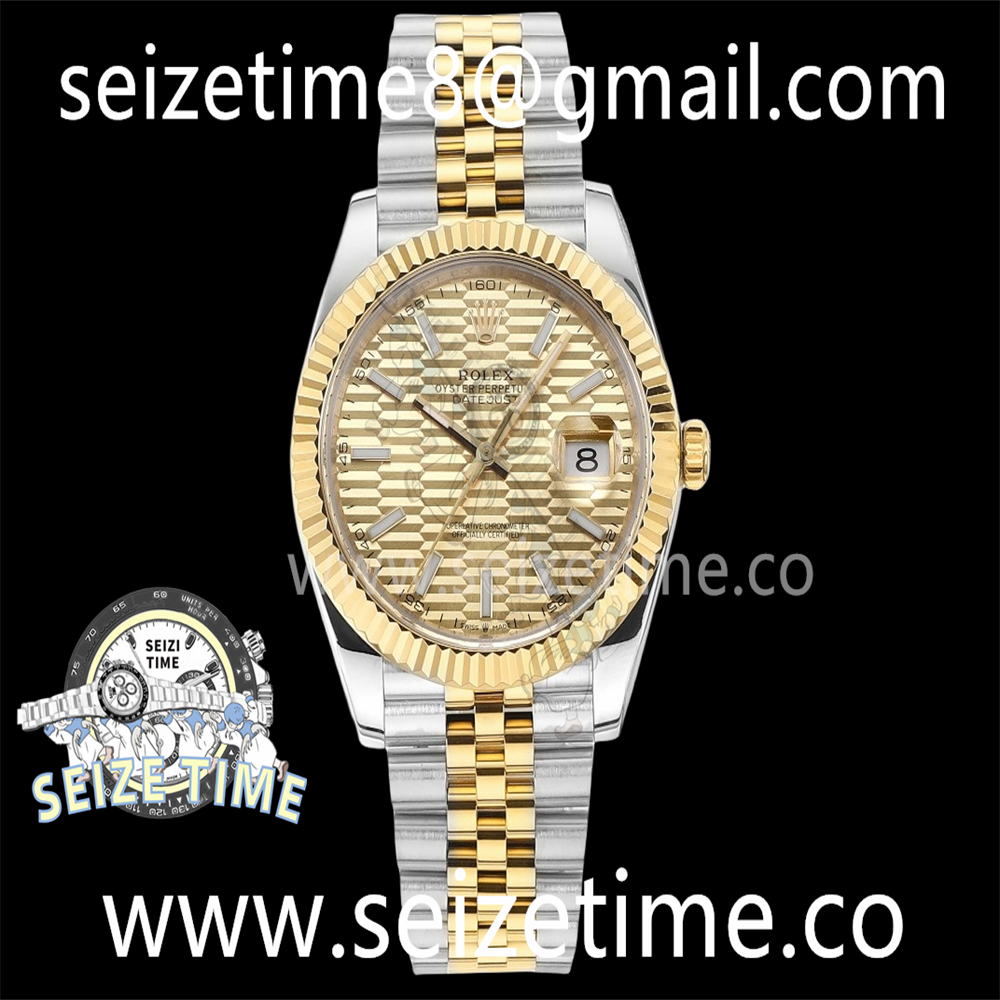 DateJust 41 126333 904L SS VSF 1:1 Best Edition YG Textured Dial on Jubilee Bracelet VS3235