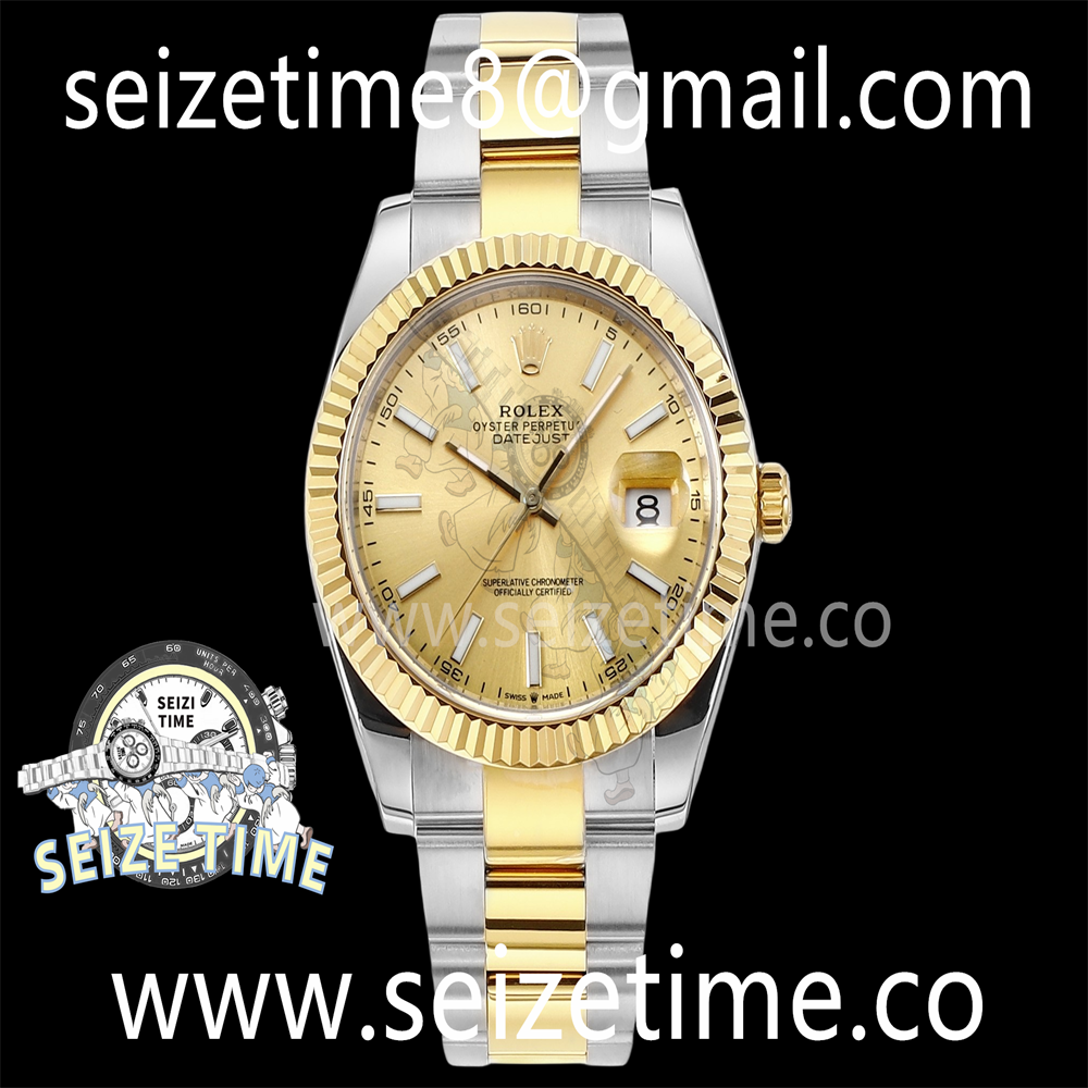 Datejust 41mm 126333 SS/YG EWF Best Edition YG Dial on SS/YG Oyster Bracelet A3235