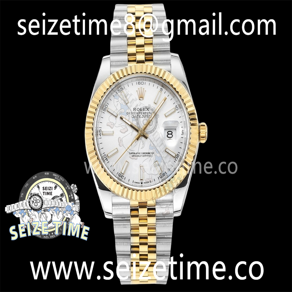 Datejust 41mm 126333 SS/YG EWF Best Edition White Dial on SS/YG Jubilee Bracelet A3235