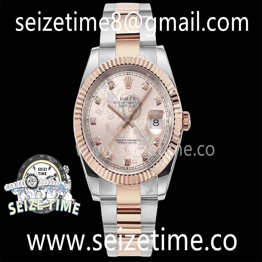 Datejust 41mm 126331 SS/RG EWF Best Edition RG Dial on SS/RG Oyster Bracelet A3235
