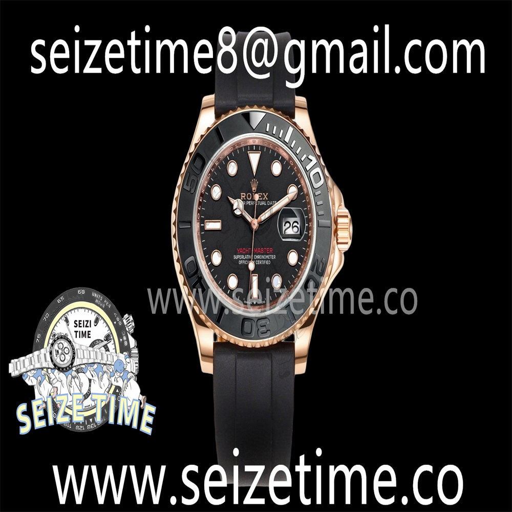 Yacht-Master 126655 VSF 1:1 Best Edition Black Ceramic Bezel on Oysterflex Rubber Strap VS3235