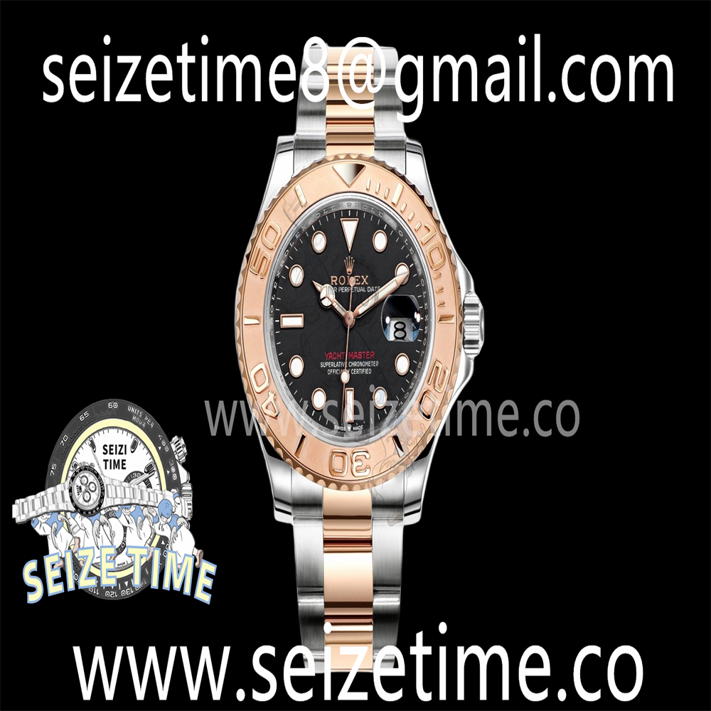 Yacht-Master 126621 SS/RG 904L Steel VSF 1:1 Best Edition Black Dial on SS/RG Bracelet VS3235