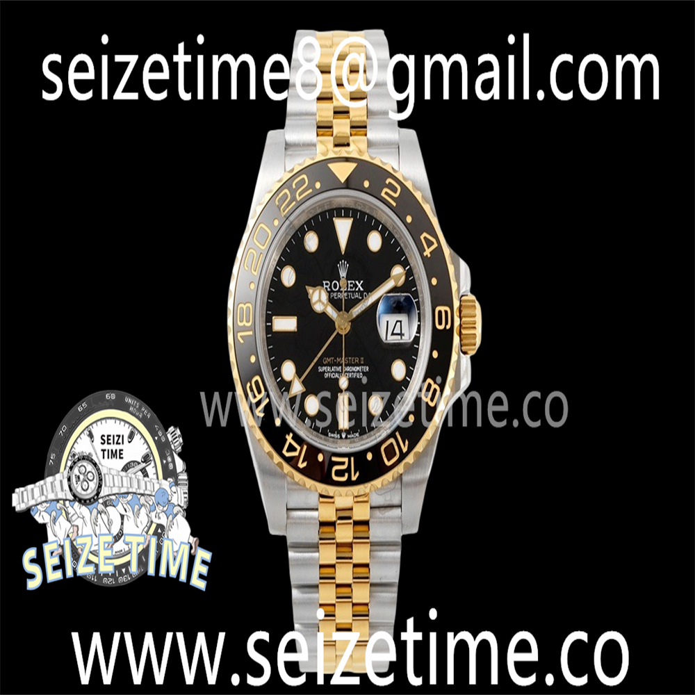GMT-Master II 126713GRNR 904L YG/SS V9F 1:1 Best Edition Black Dial Dots on YG/SS Jubilee Bracelet A3285 CHS