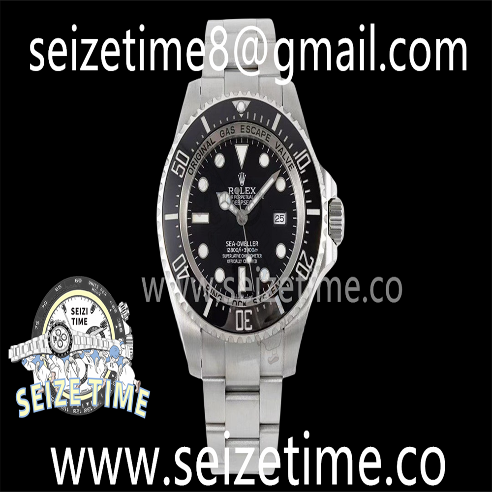 Sea-Dweller 126660 904L SS V9F Best Edition Black Dial on SS Bracelet VR3235