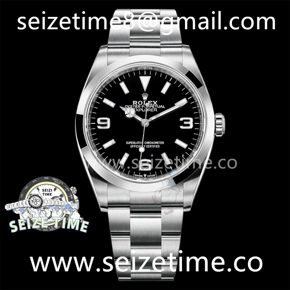 Explorer 40 224270 904L SS JVSF 1:1 Best Edition Black Dial Num on SS Bracelet VR3230