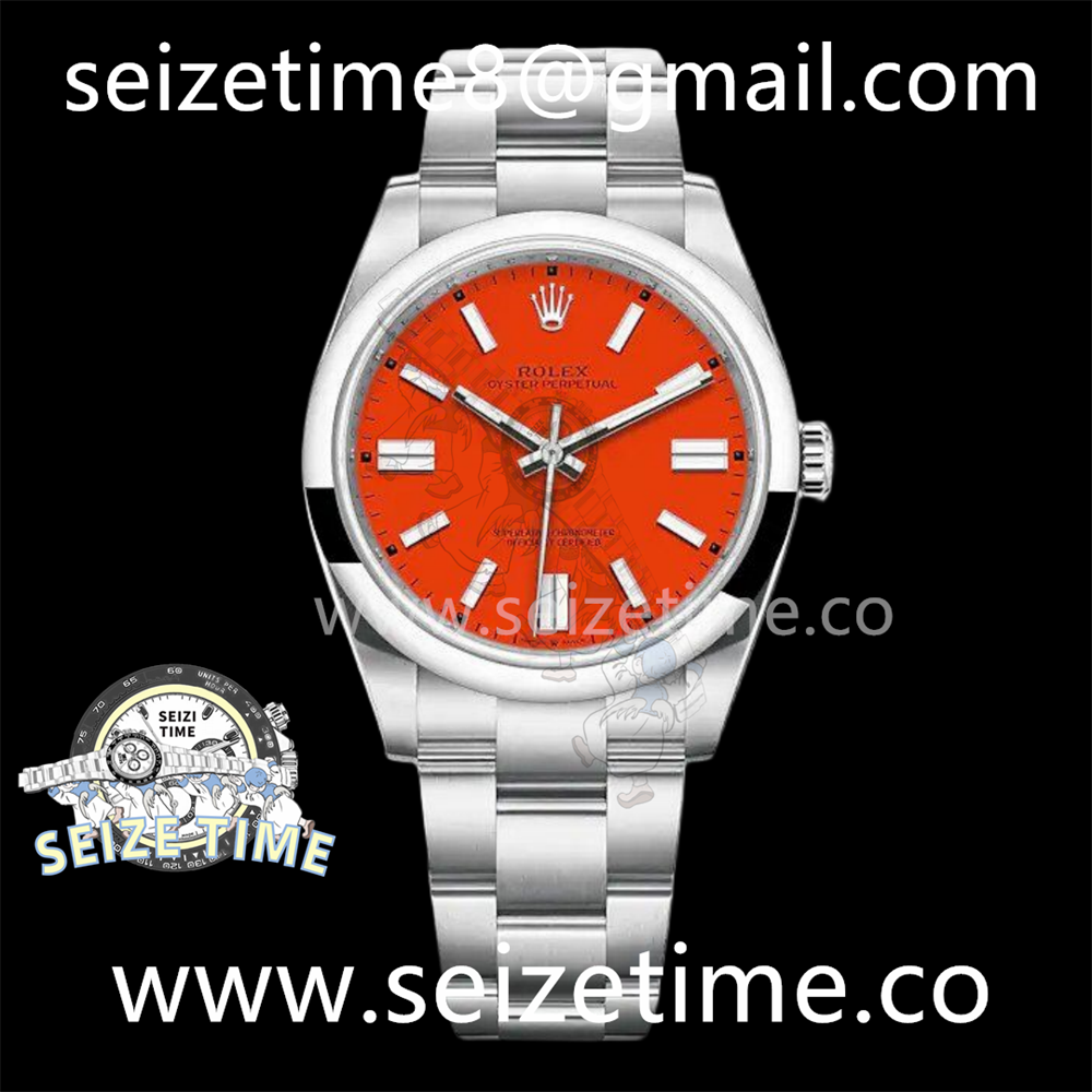 Oyster Perpetual 41mm 124300 JVSF 1:1 Best Edition 904L Steel Red Dial on SS Bracelet SA3230