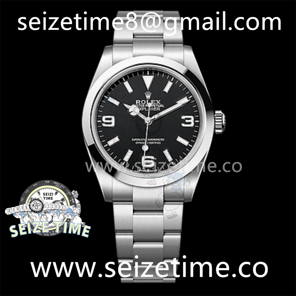 Explorer 124270 SS EWF 1:1 Best Edition Black Dial on SS Bracelet Asia 3230