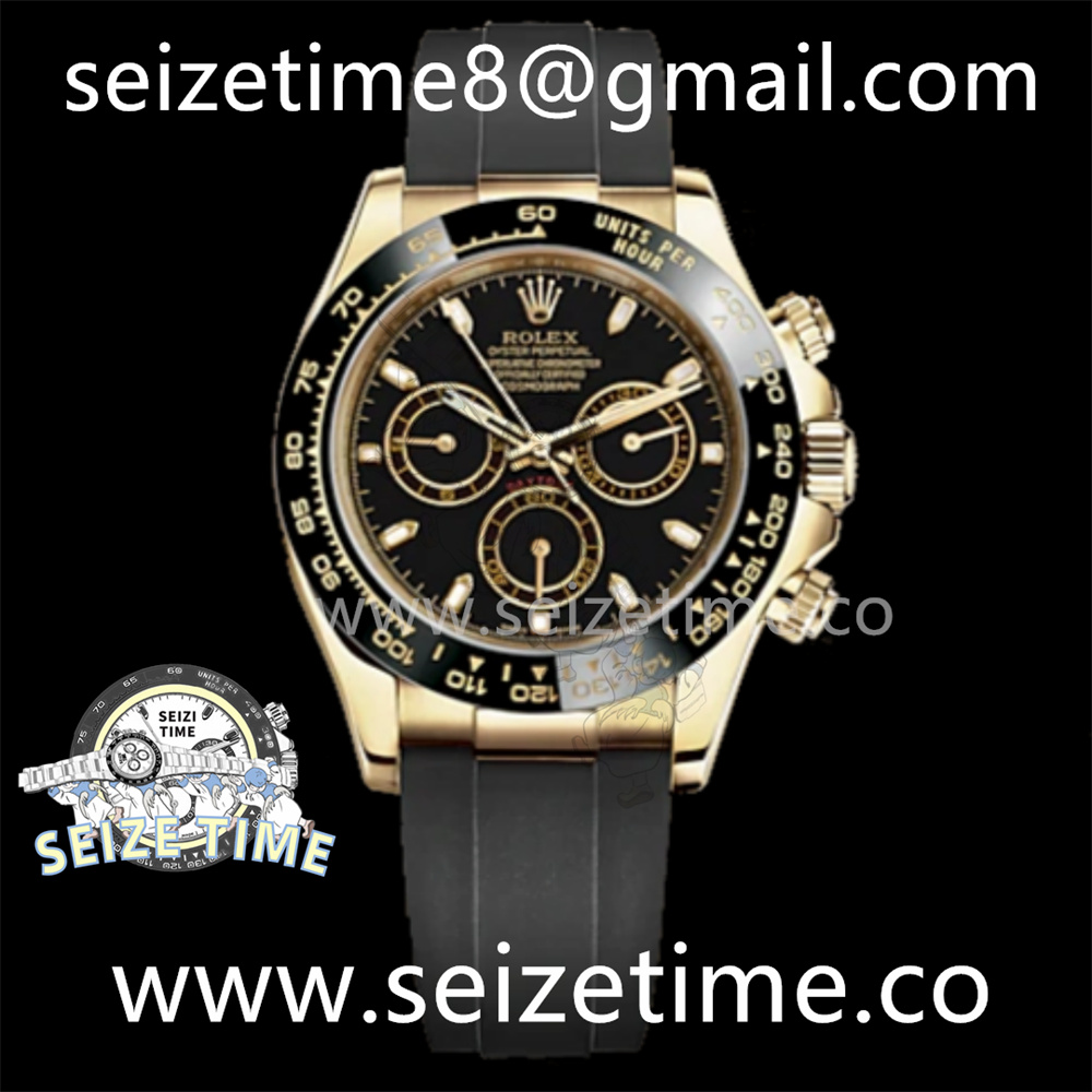 Daytona 116518 BTF 1:1 Best Edition Black Dial on Rubber Strap SA4130