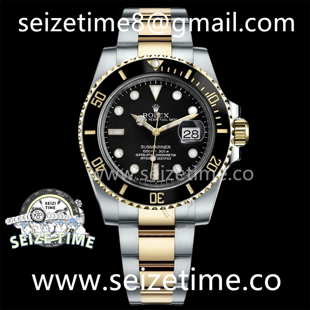 Submariner 116613LN SS/YG Black Ceramic 904L Steel VSF 1:1 Best Edition Black Dial on SS/YG Bracelet VS3135