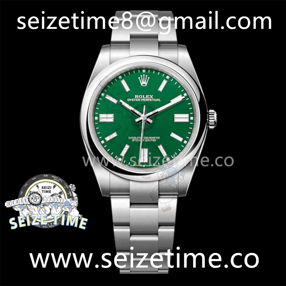 Oyster Perpetual 41mm 124300 JVSF 1:1 Best Edition 904L Steel Green Dial on SS Bracelet K3230