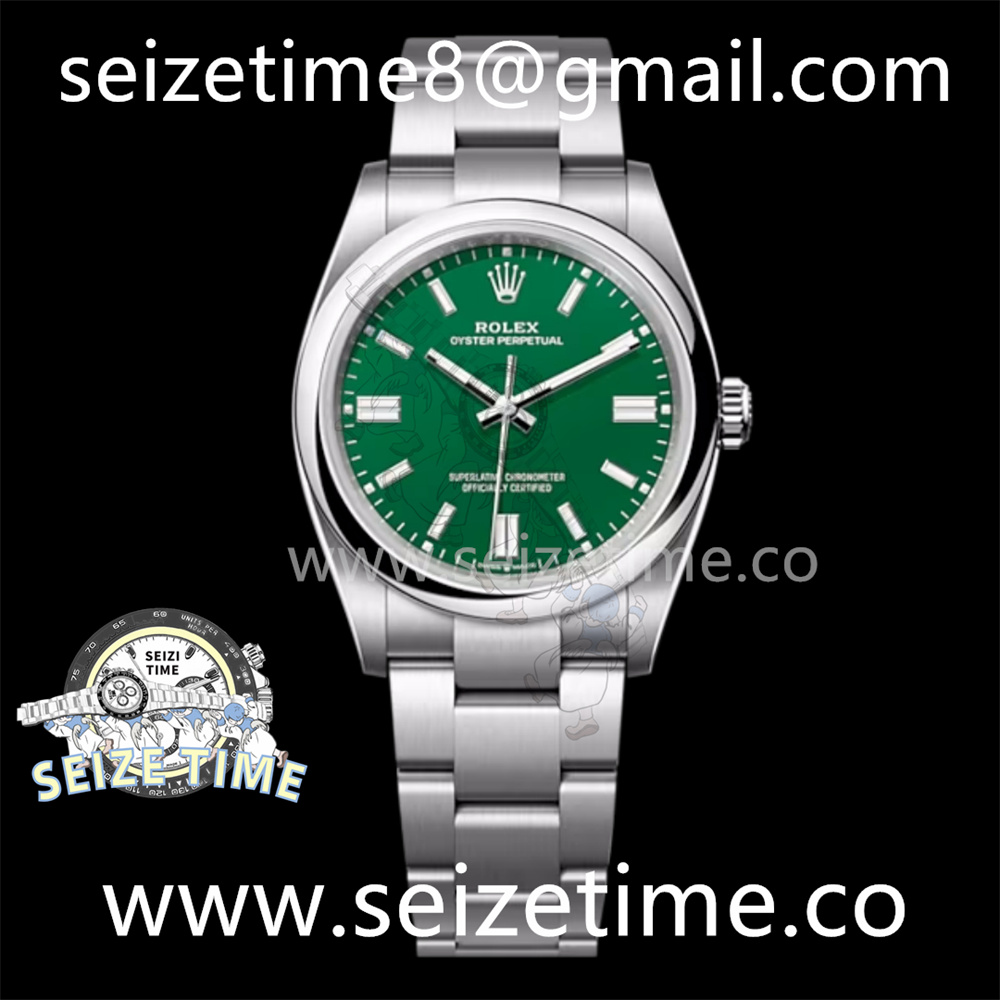 Oyster Perpetual 126000 36mm KRF 1:1 Best Edition 904L Steel Green Dial A2824