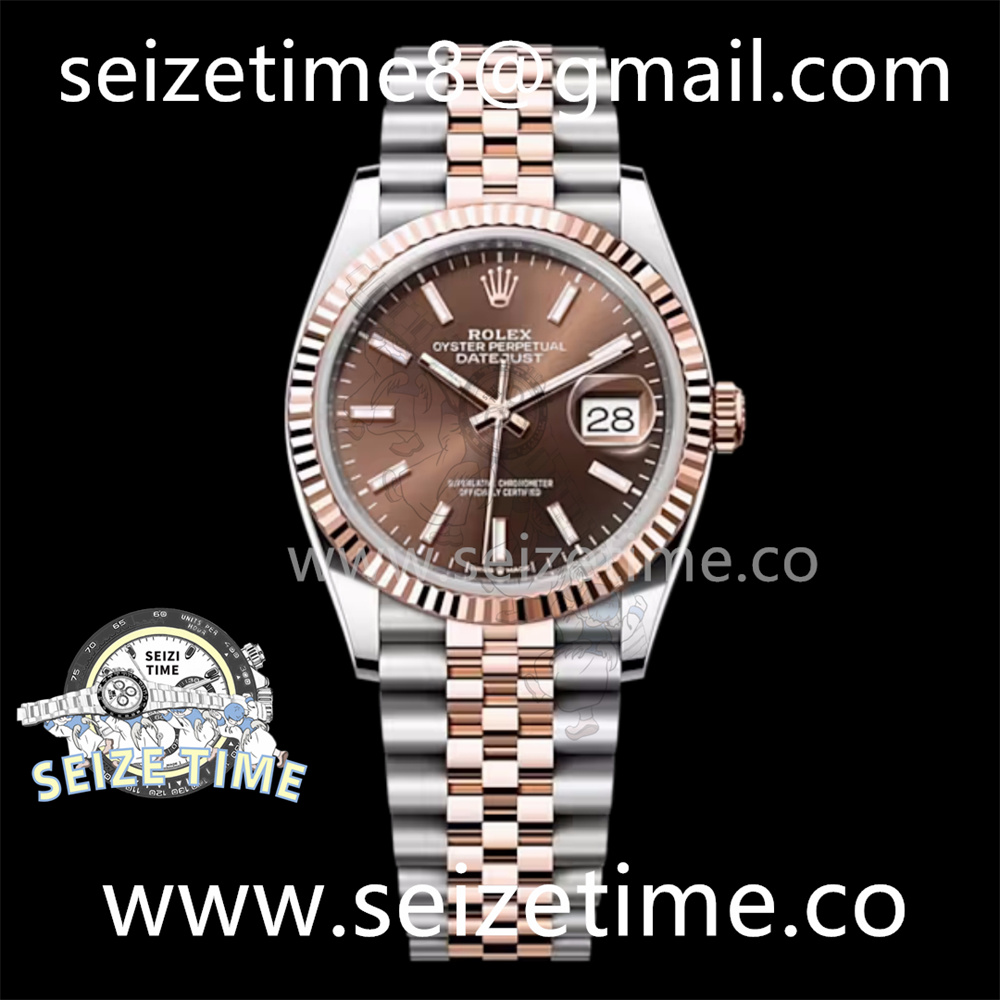 Datejust 36 904L RG/SS GMF 1:1 Best Edition Brown Dial on RG/SS Jubilee Bracelet VR3235