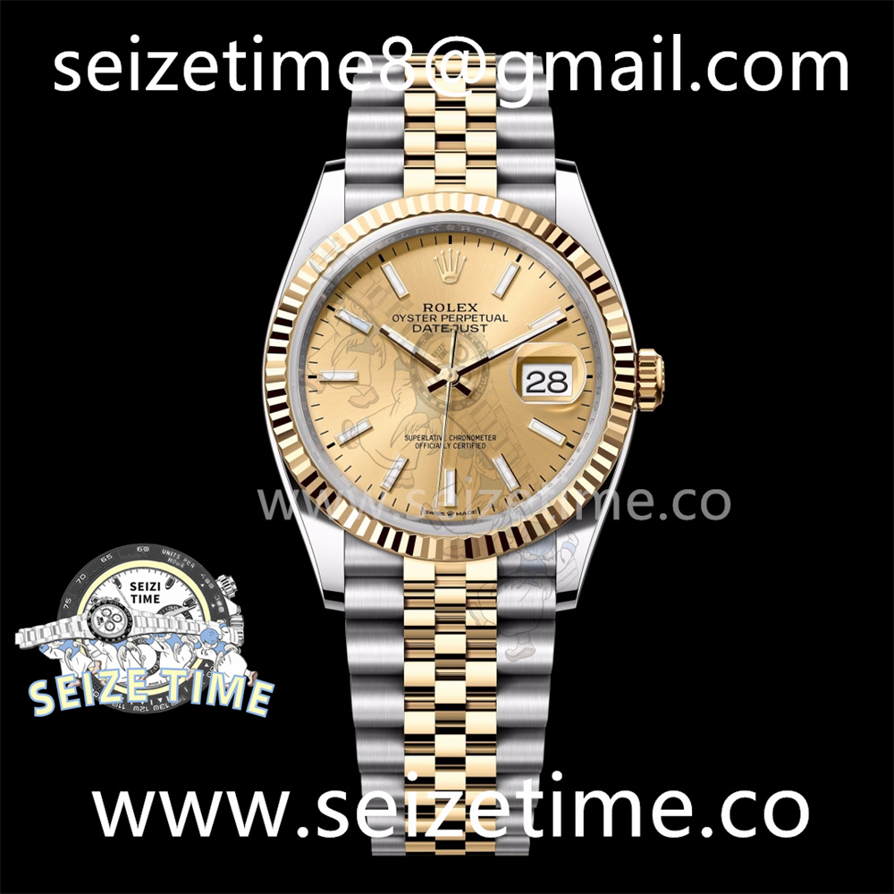 DateJust 36 YG/SS 116233 VSF 1:1 Best Edition 904L Steel YG Stick Dial on Jubilee Bracelet VS3235