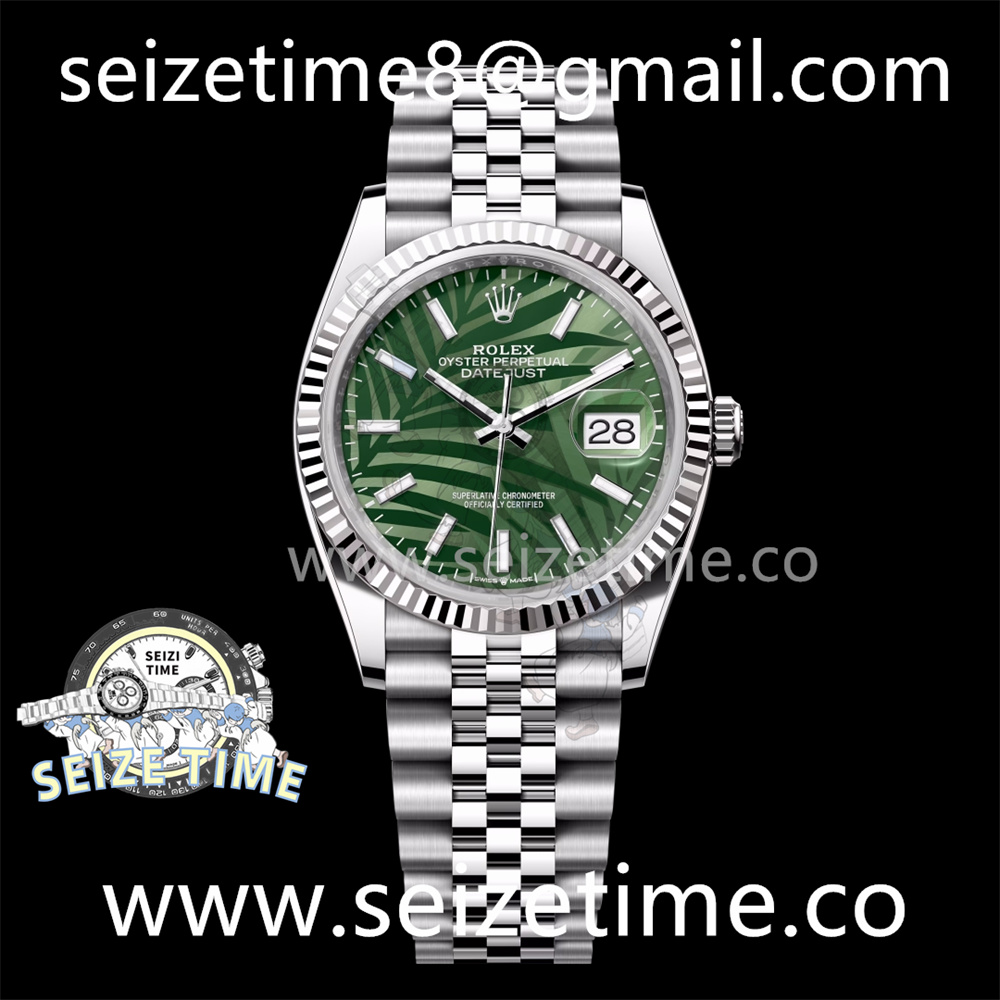 DateJust 36 SS 126234 VSF 1:1 Best Edition 904L Steel Green Leaf Dial on Jubilee Bracelet VS3235