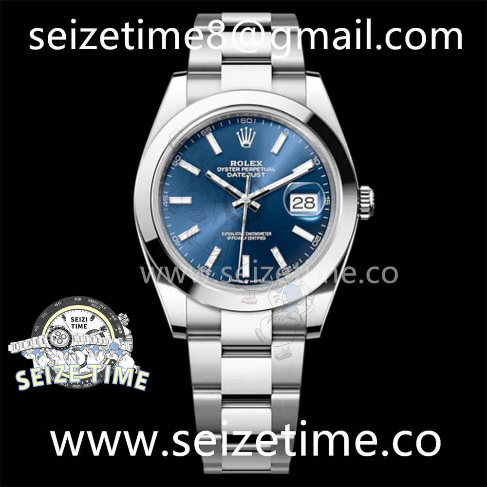 DateJust 41 126330 904L SS VSF 1:1 Best Edition Blue Dial on oyster Bracelet VS3235