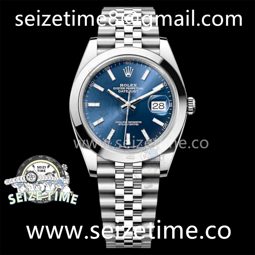 DateJust 41 126330 904L SS VSF 1:1 Best Edition Blue Dial on Jubilee Bracelet VS3235