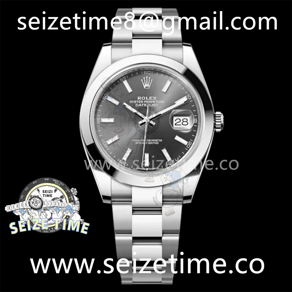 DateJust 41 126330 904L SS VSF 1:1 Best Edition Grey Dial on oyster Bracelet VS3235