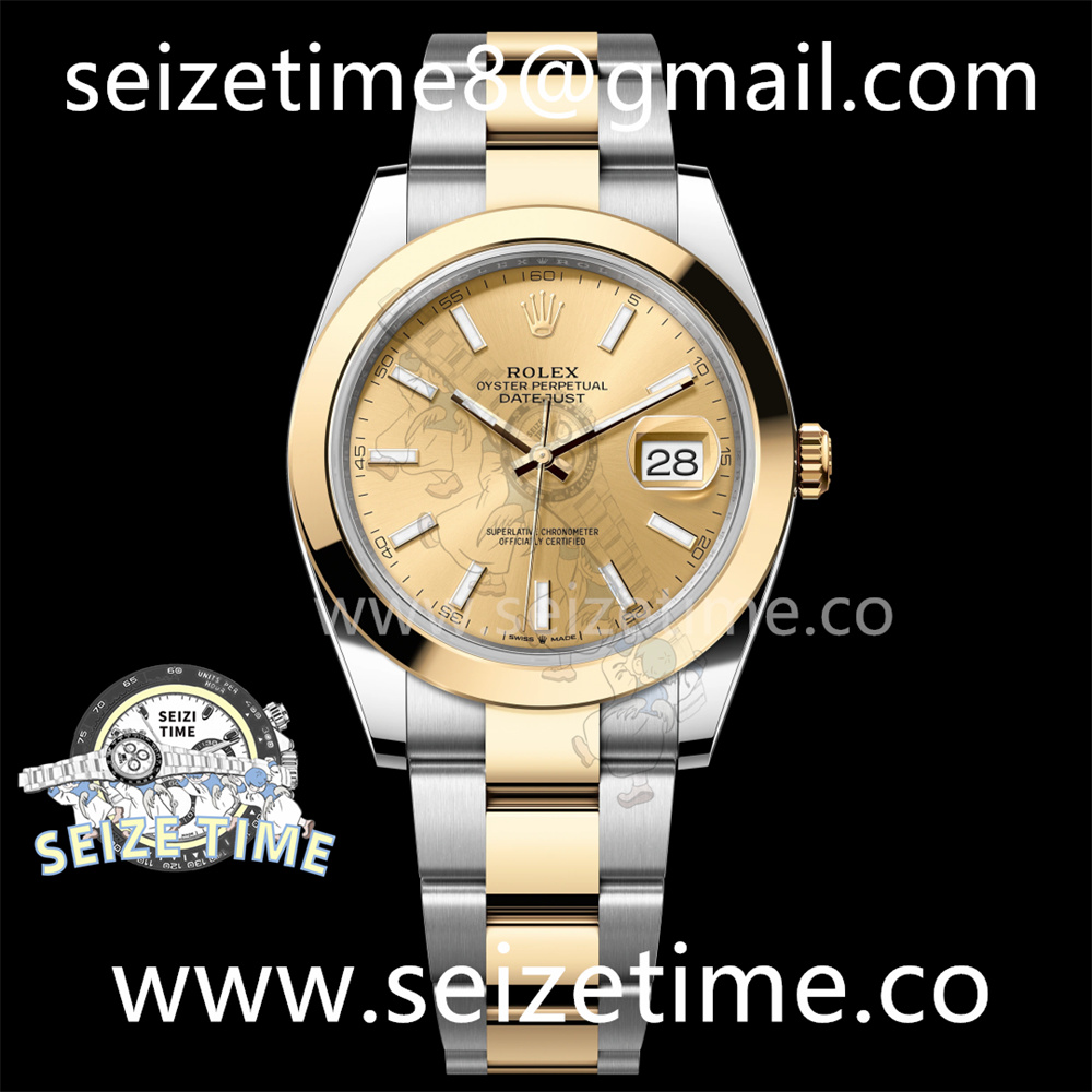 DateJust 41 SS/YG Polished Bezel KING 1:1 Best Edition 904L Steel YG Dial on Oyster Bracelet VR3235