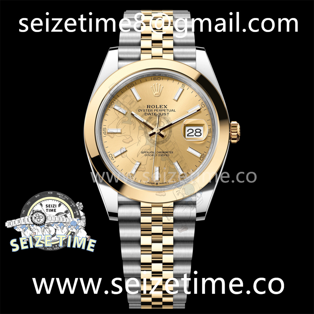 DateJust 41 SS/YG Polished Bezel KING 1:1 Best Edition 904L Steel YG Dial on Jubilee Bracelet VR3235