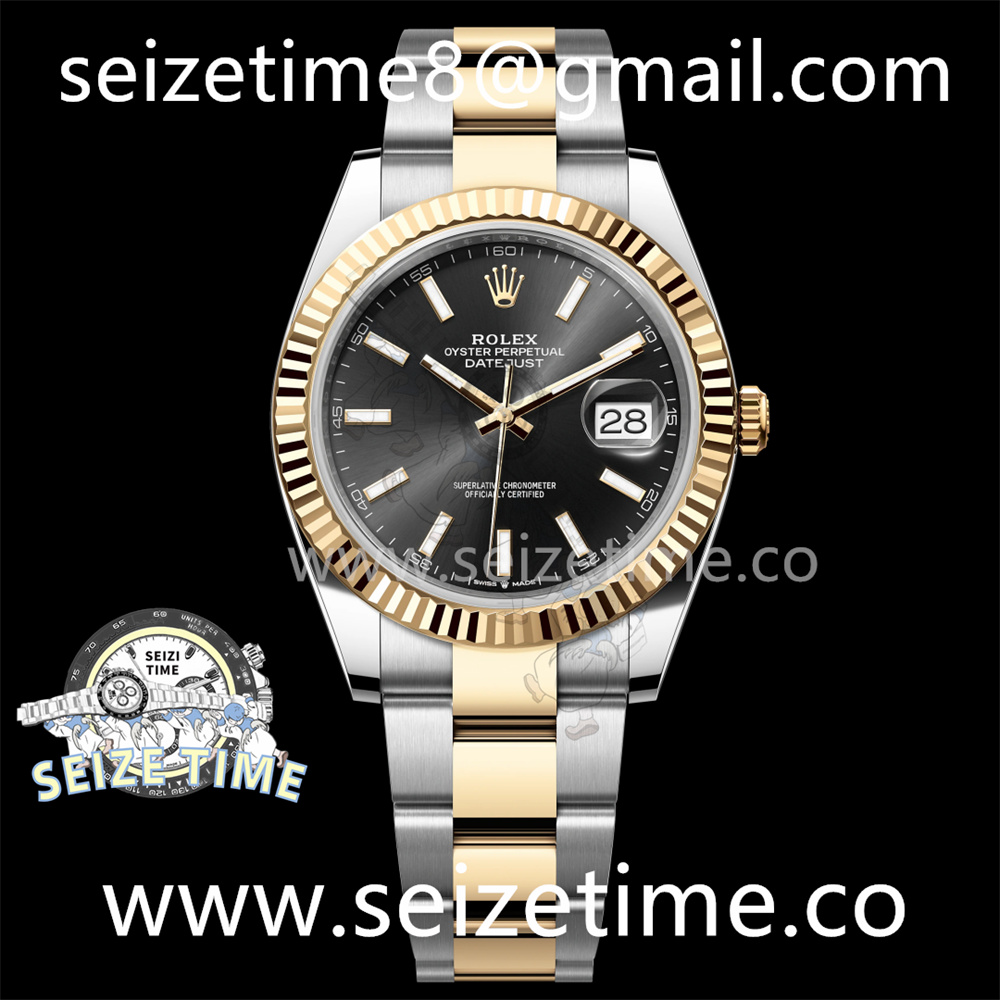 DateJust 41 126331 904L SS/YG VSF 1:1 Best Edition Black Dial on Oyster Bracelet VS3235