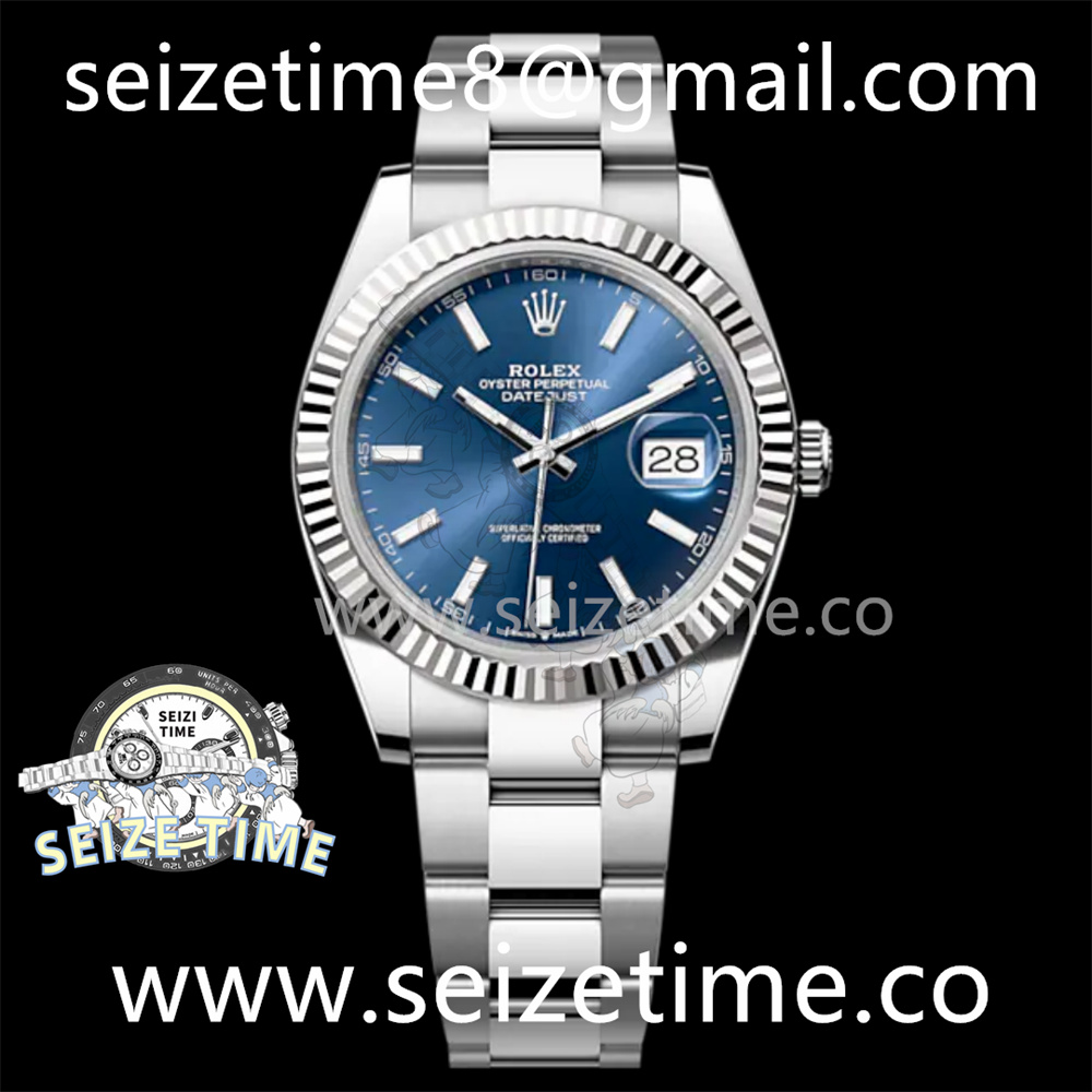 DateJust 41 126334 904L SS VSF 1:1 Best Edition Blue Dial on oyster Bracelet VS3235
