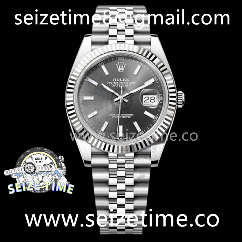 DateJust 41 126334 904L SS VSF 1:1 Best Edition Grey Dial on Jubilee Bracelet VS3235