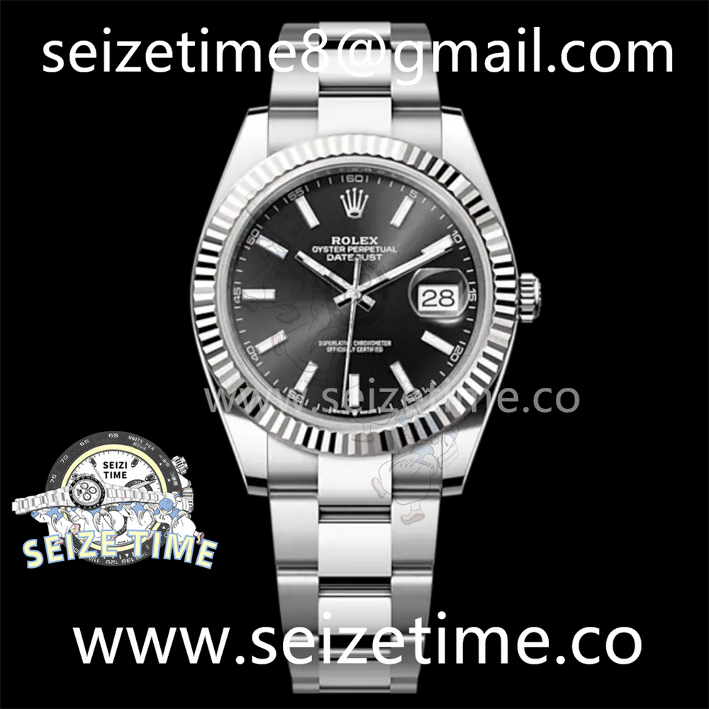 DateJust 41 126334 904L SS VSF 1:1 Best Edition Black Dial on oyster Bracelet VS3235