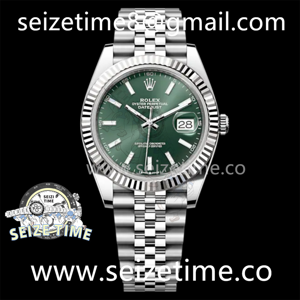 DateJust 41 126334 904L SS VSF 1:1 Best Edition Green Sundust Dial on Jubilee Bracelet VS3235