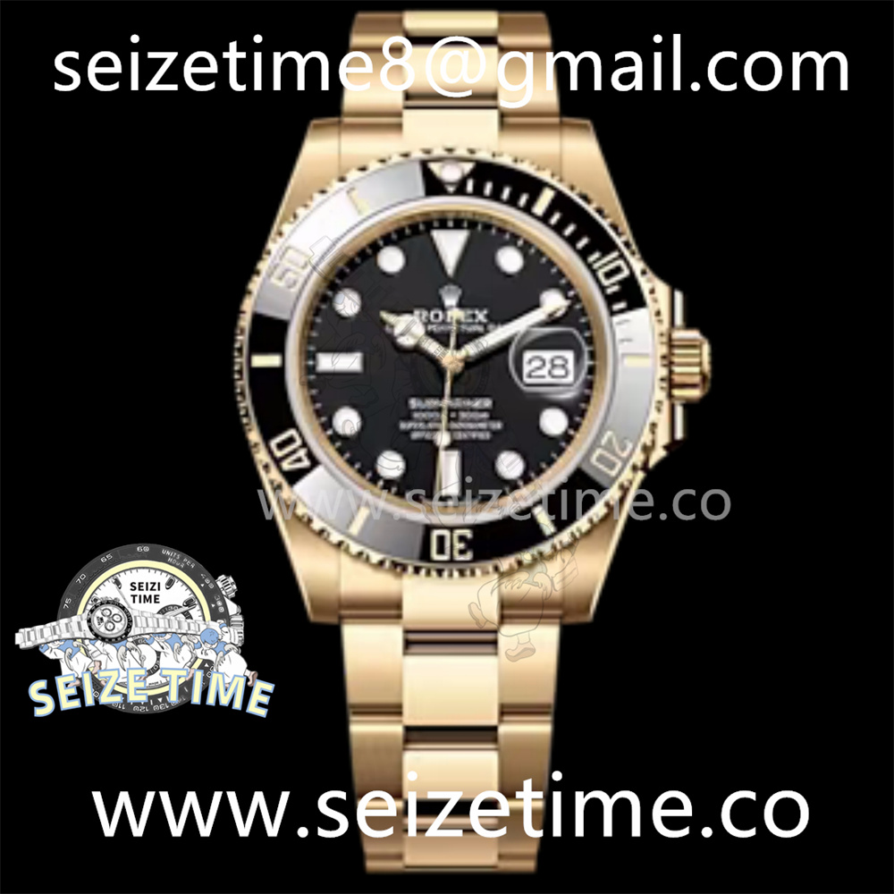 Submariner 126618LN YG Black Ceramic 904L Steel VSF 1:1 Best Edition Black Dial on YG Bracelet VS3235