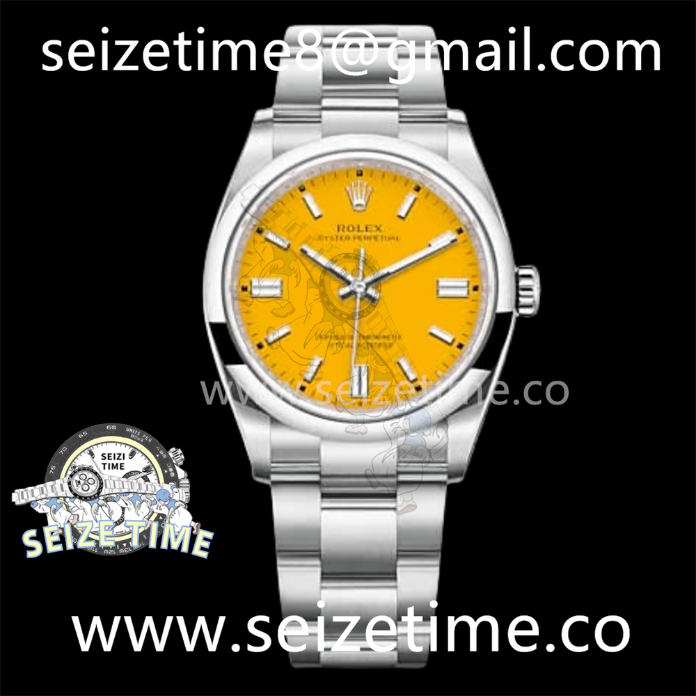Oyster Perpetual 126000 36mm KRF 1:1 Best Edition 904L Steel Yellow Dial A2824