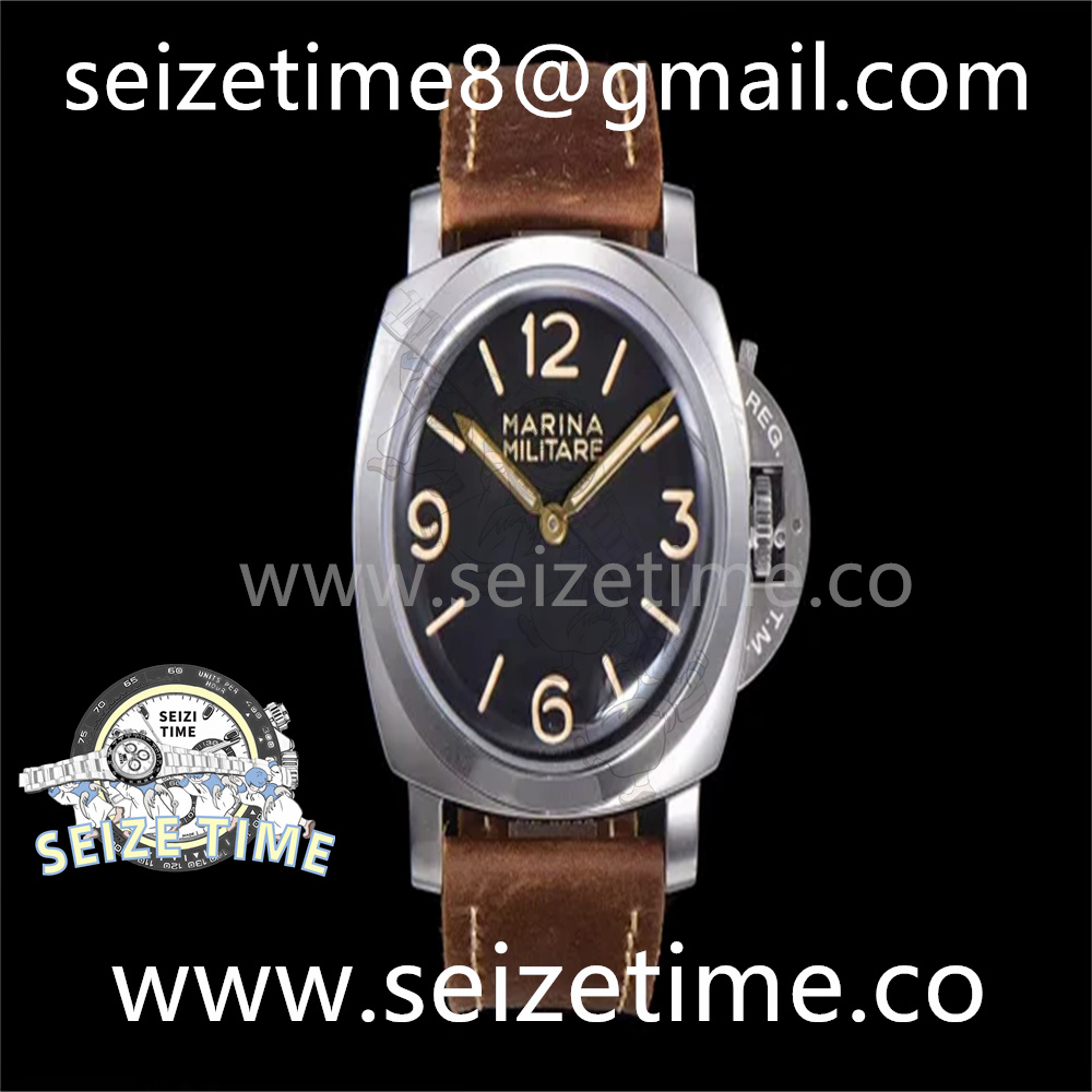 Luminor 1950 3 Days 47mm PAM00673 SS Black Dial on Leather Strap HWF A6497