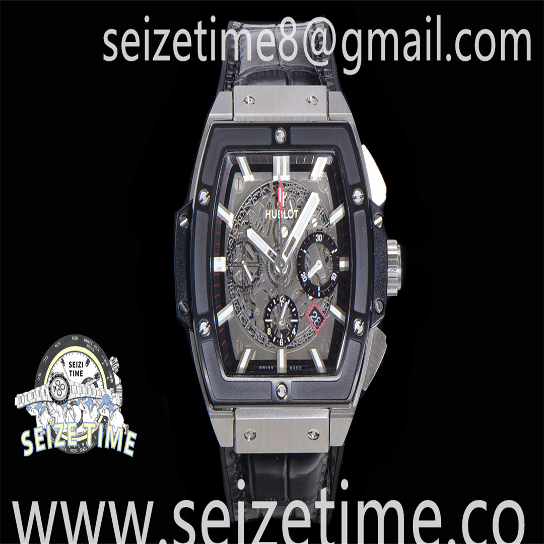 Spirit of Big Bang SS HBF Best Edition Black Bezel White Dial on Black Gummy Strap A7750