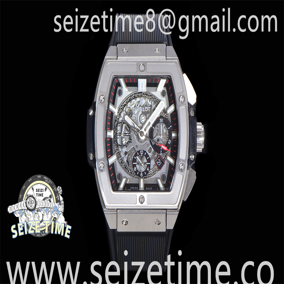 Spirit of Big Bang SS HBF Best Edition SS Bezel White Dial on Black Gummy Strap A7750