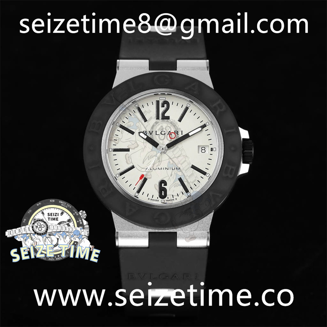 Aluminum Watch "Steve Aoki" AL White Dial on Rubber Strap BVF A2892