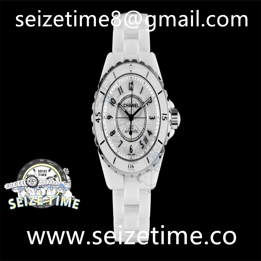 J12 38mm Ceramic Bezel White Dial on Ceramic Strap KOR MY9015